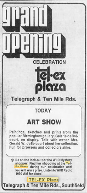 Tel-Ex Plaza - Grand Opening July 1972 (newer photo)